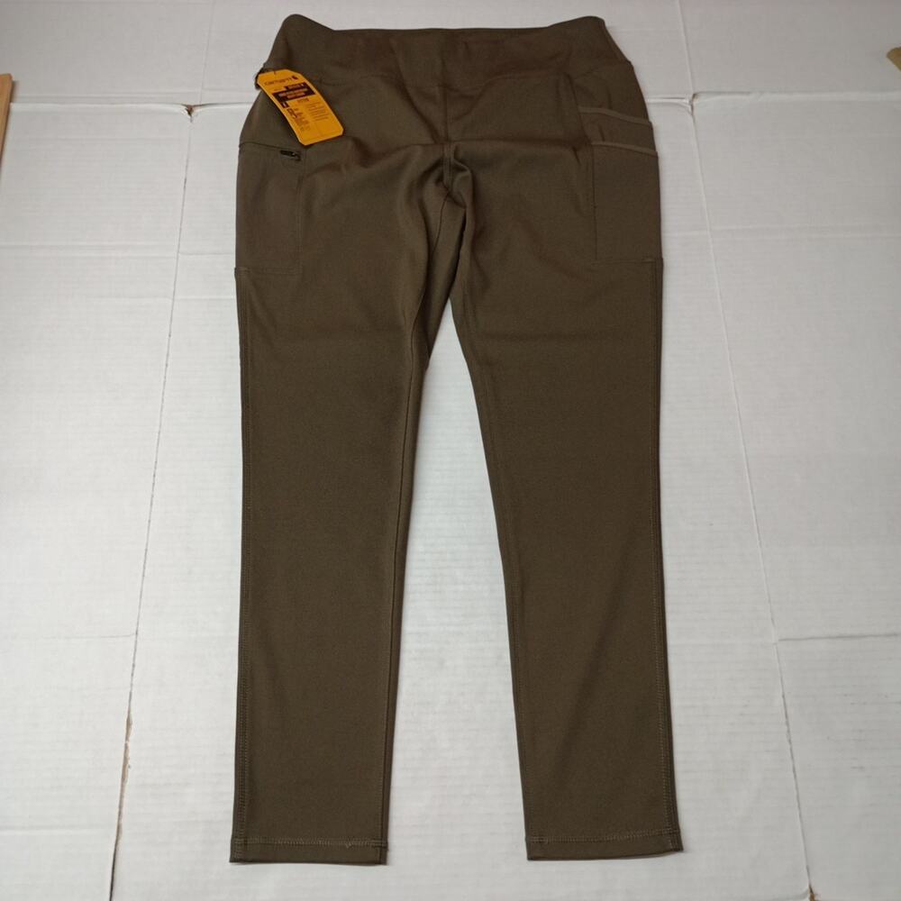 Carhartt Women’s Legging Force Fitted Lightweight Utility Size L Green BN3609-W